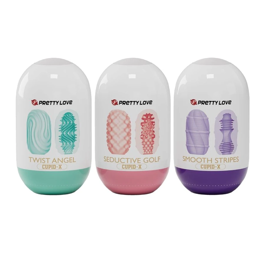 PRETTY LOVE - CUPID X 18 MASTURBATEURS POUR HOMMES DIFFÉRENTES TEXTURES